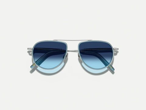Moscot Traif Sun Light Blue 52-18-140 Blue/Silver