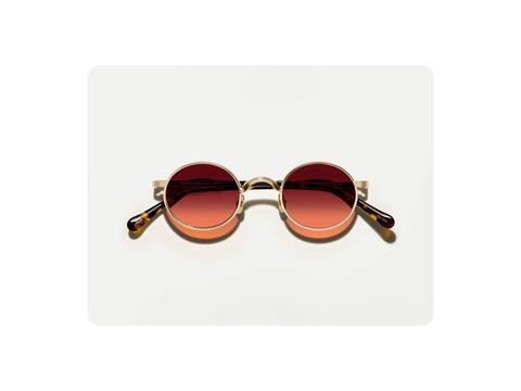 Moscot Moyel Sun Gold 44-24-145 Cabernet