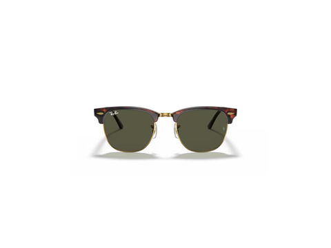 Ray-Ban RB3016 Clubmaster W0366 Mock Tortoise on Arista 55-21-150 G-15 Green