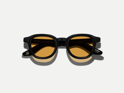 Moscot Dahven Sun Black 50-24-154 Amber